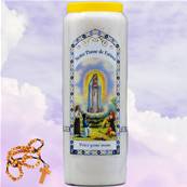 Neuvaine image - Notre Dame de Fatima - Cire Vgtale