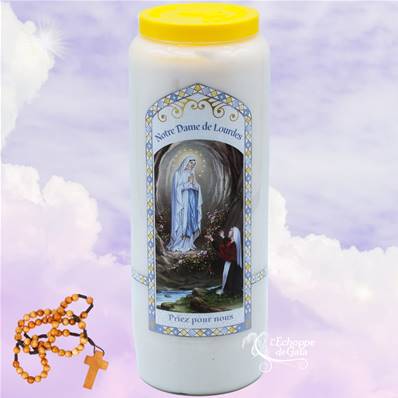 Neuvaine image - Notre Dame de Lourdes - Cire Végétale