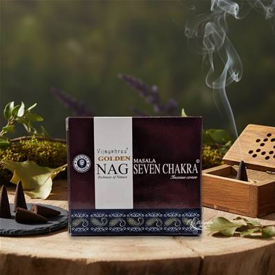 Encens Golden Nag Seven Chakra - Cônes