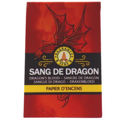 Papier d'Encens Fragrances & Sens - Sang de Dragon 36 Lamelles