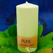 Bougie Cylindre Vert Tendre 41h Pure Candle