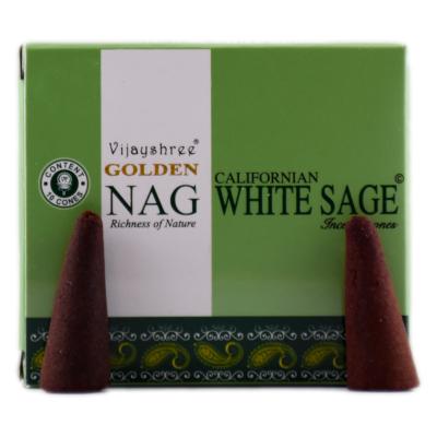 Encens Golden Nag White Sage Sauge Blanche - Cônes