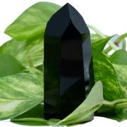 Obsidienne Noire - Pointe  Facettes - Qualit A - 110  140g